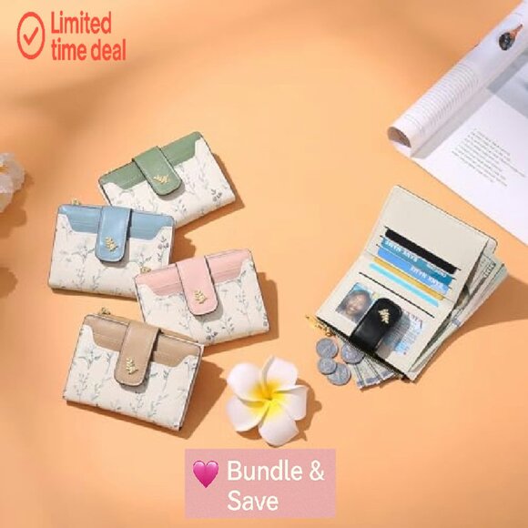 RFID Blocking Leather Bifold Wallet with Zipper Pocket & ID Window - Picture 7 of 7